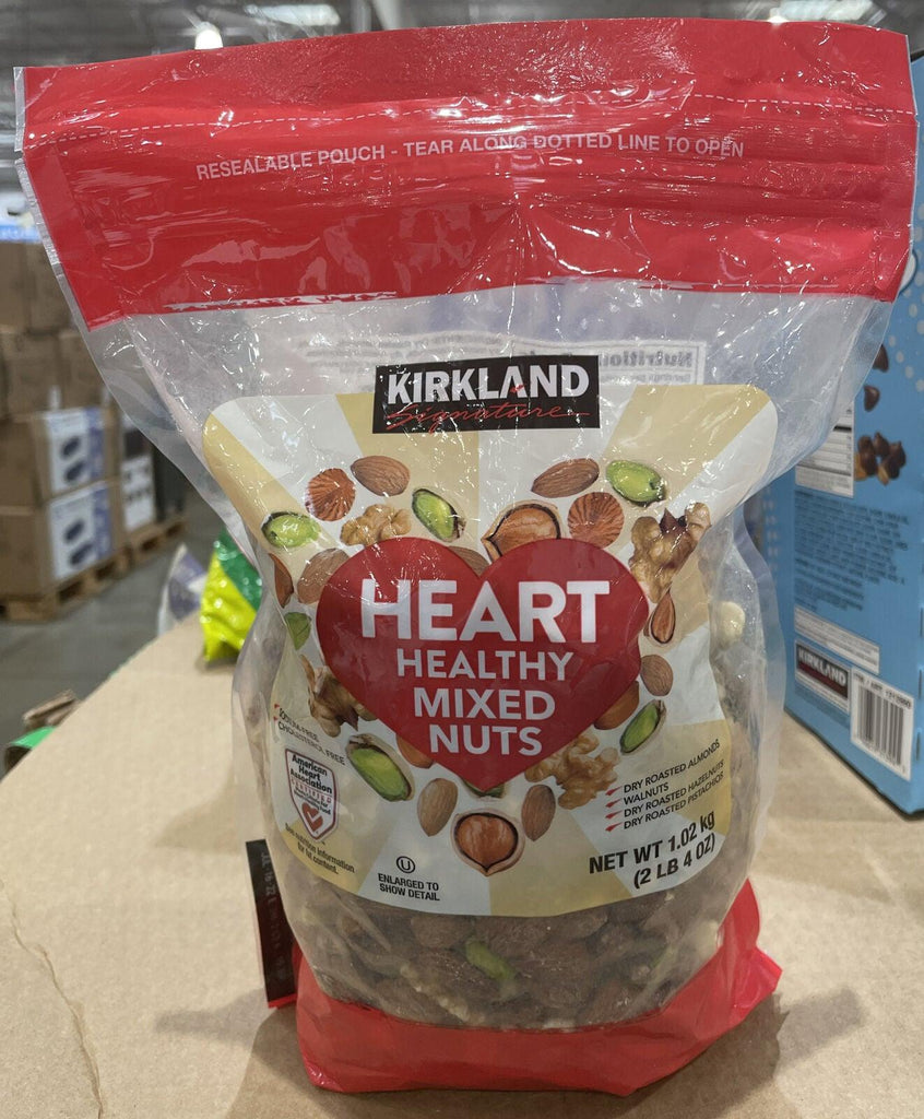 Kirkland Signature Heart Healthy Mixed Nuts Almonds Hazelnuts Pistachios Walnuts