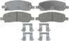 Silver 14D1172CH Ceramic Rear Disc Brake Pad Set with Hardware