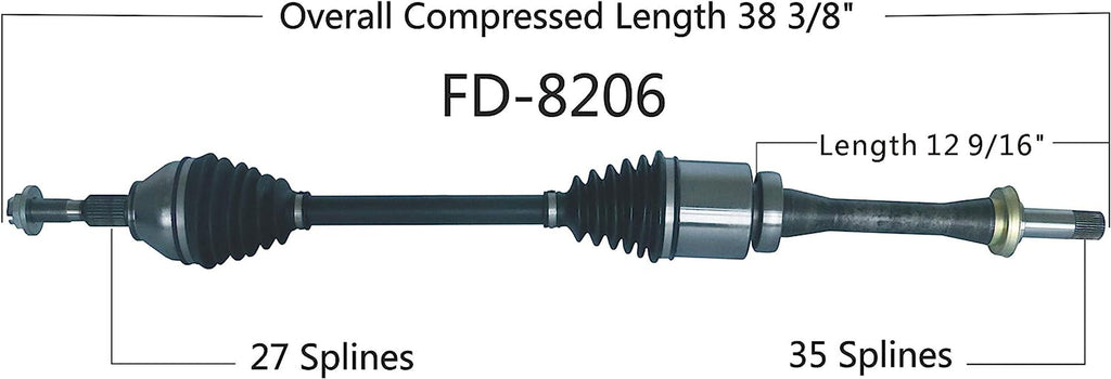 FD-8206 CV Axle