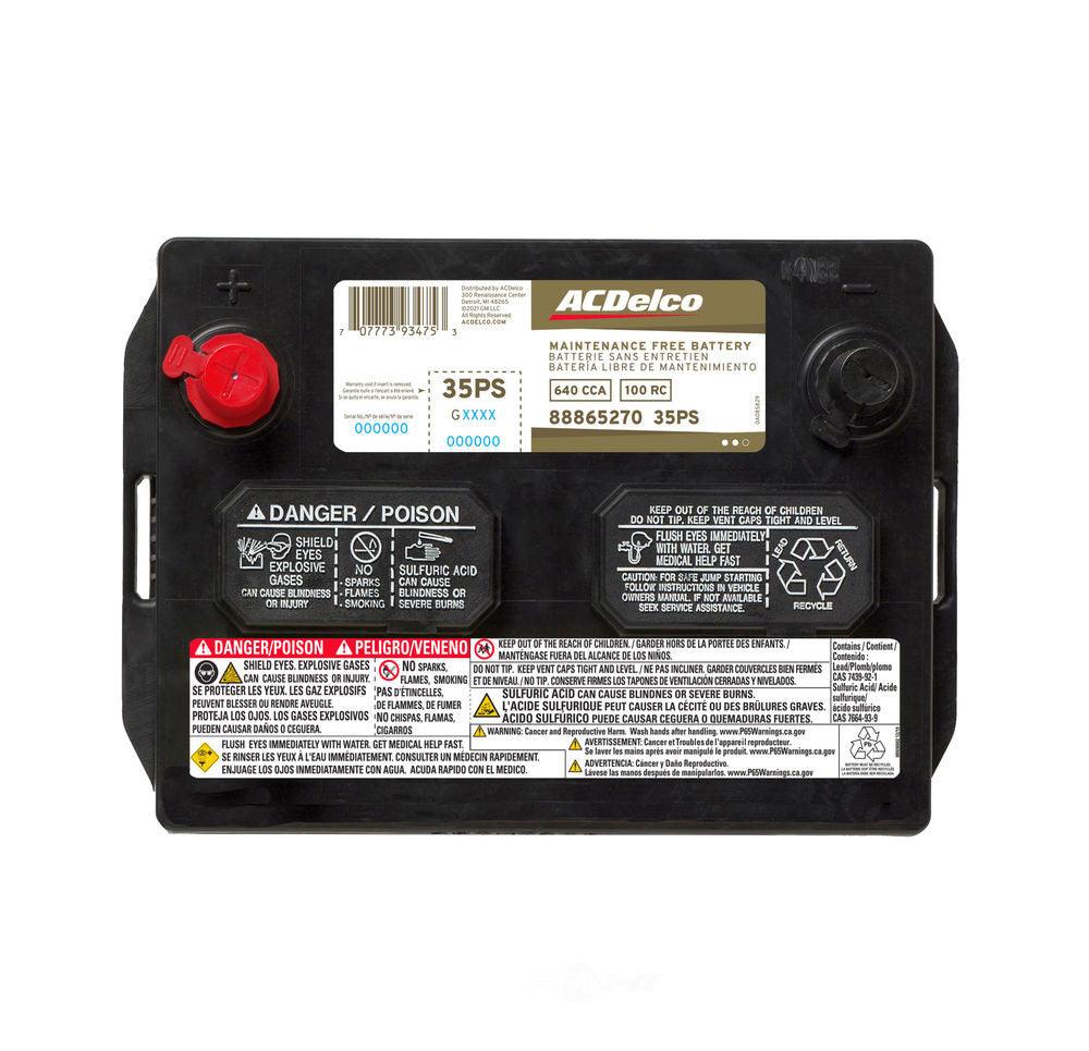 ACDelco Silver BCI Group 35 Battery 35PS - greatparts