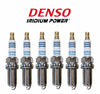 For Volvo C30 S40 S80 V70 2005-2014 Set of 6 Spark Plugs Denso 5346/IKH24