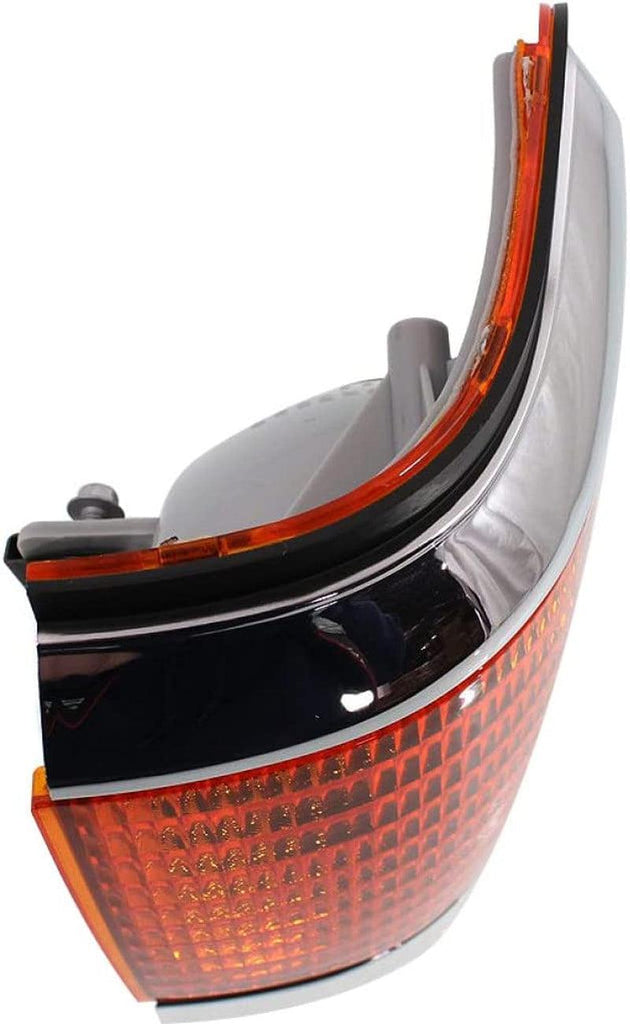 For Ford Bronco/F-150 1990 1991 Parking Light Driver Side | Corner of Fender | with Trim | Amber Lens | Replacement for FO2520108 | E9TZ13201E