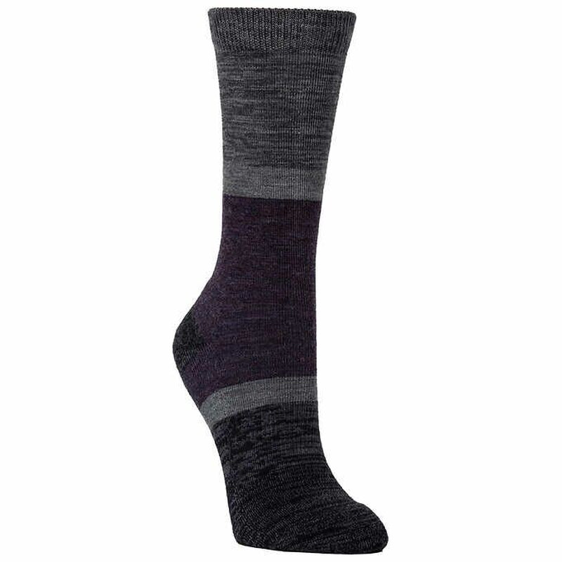 Kirkland Signature Ladies' Extra-Fine Merino Wool Blend Crew Sock, 4-Pair