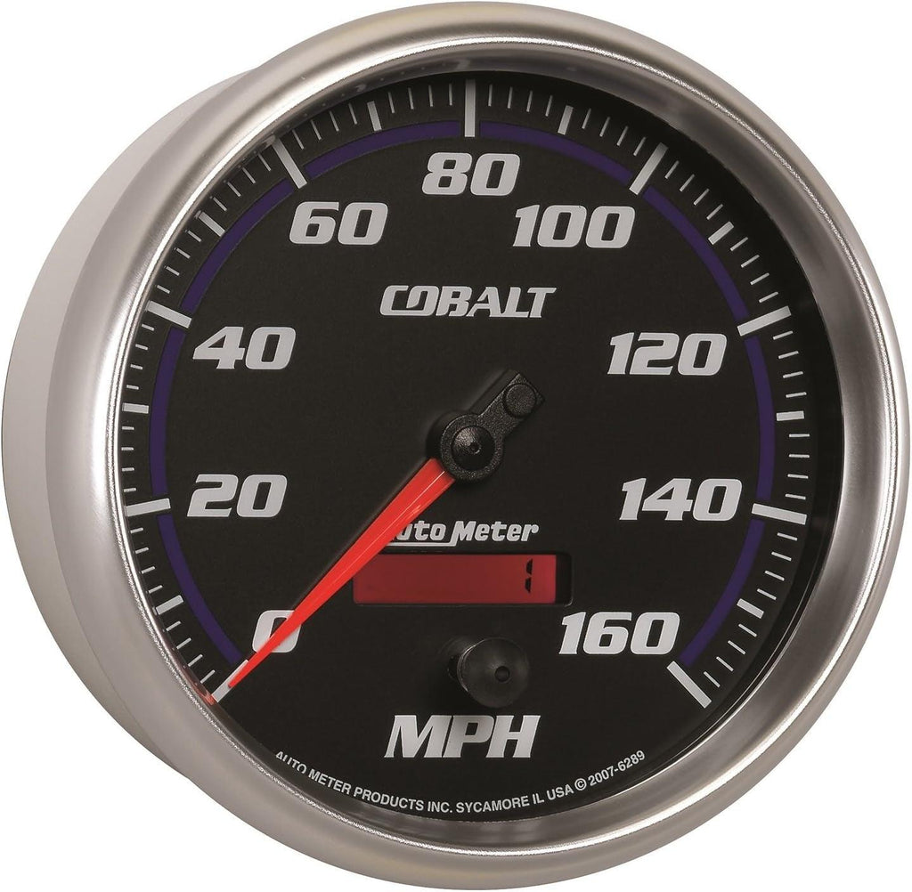 6289 Cobalt 5" 160 Mph In-Dash Speedometer Electric Programmable Gauge