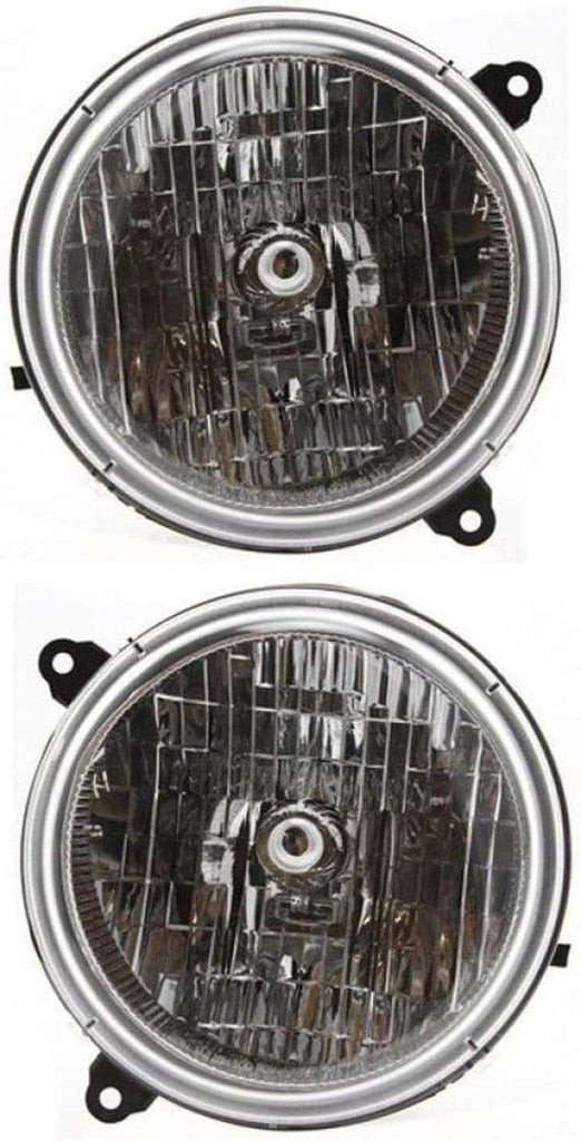 : for 2002 2003 2004 Jeep Liberty Headlight Assembly Driver and Passenger Side W/Bulbs - Replaces CH2502146 CH2503146 (Vehicle Trim: from 10/2002)