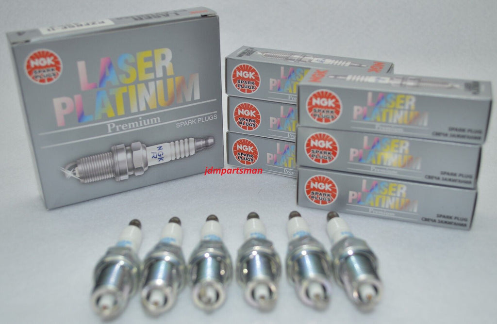 6-PEICES VW VR6 2.8L V6 JDM NGK SPARK PLUG LASER PLATINUM POWER PZFR5D11 (7968)