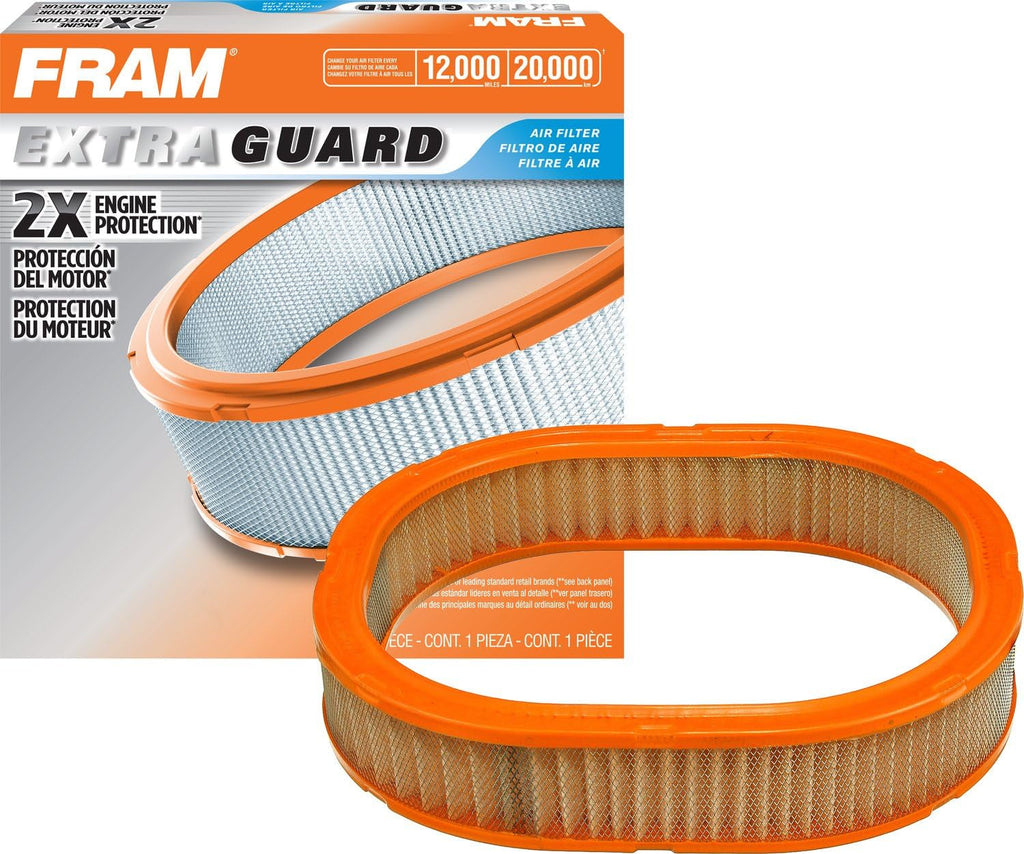 FRAM Extra Guard Oval Engine Air Filter Replacement, Easy Install W/ Advanced Engine Protection and Optimal Performance, CA3537