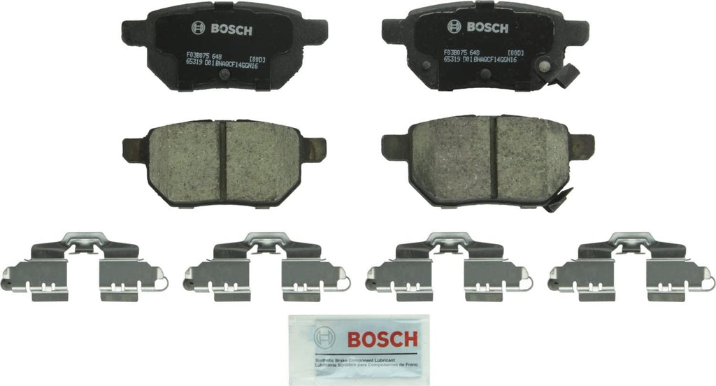 BOSCH BC1354 Quietcast Premium Ceramic Disc Brake Pad Set - Compatible with Select Lexus Ct200H; Pontiac Vibe; Scion Im, Tc, Xb; Toyota Corolla, Matrix, Prius, Prius Prime, Yaris; REAR