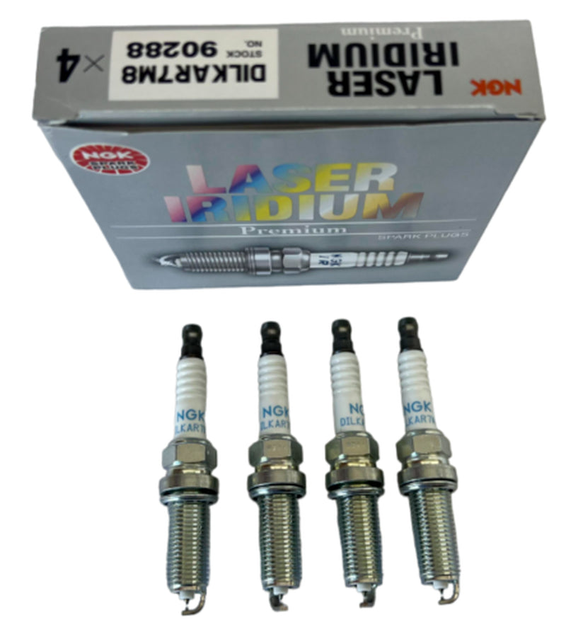 NGK (90288) DILKAR7M8 Laser Iridium Spark Plug - Set of 4