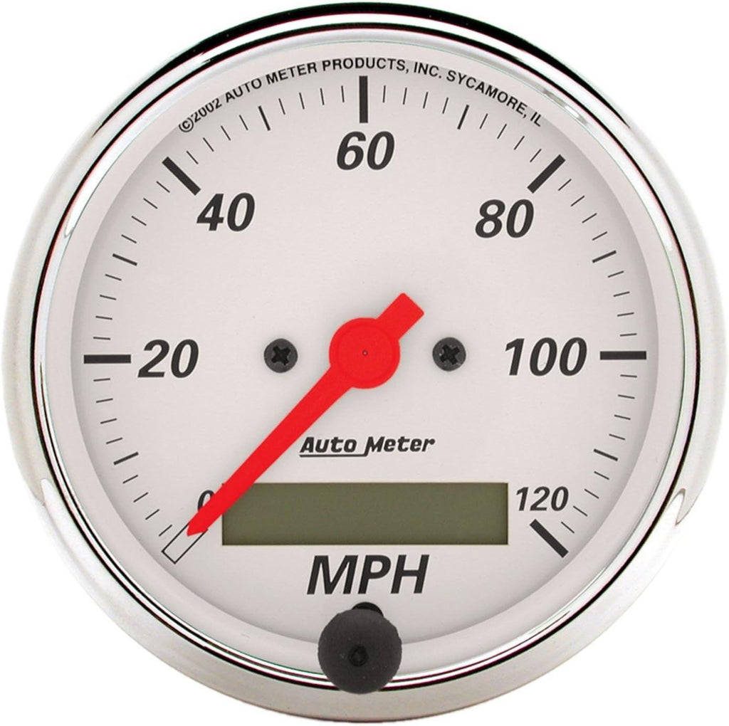 1388 Arctic White Electric Programmable Speedometer