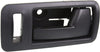 Front Interior Door Handle Compatible with 2005-2014 Ford Mustang Black, with Door Lock Hole, Set of 2, Driver and Passenger Side