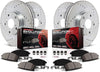 K4445 Z23 Front and Rear Brake Kit-Drilled/Slotted Rotors & Carbon Ceramic Brake Pads