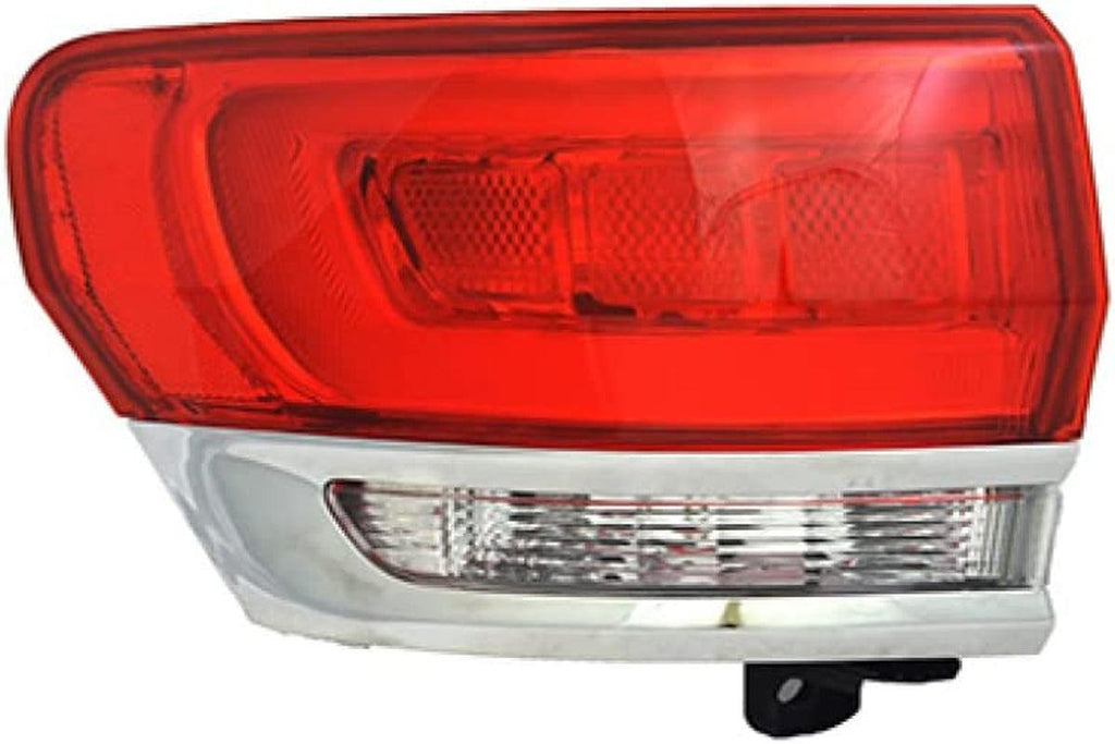 For Jeep Grand-Cherokee 2014-2020 Tail Light Assembly Outer Driver Side Chrome CAPA Certified | CH2804106 | 68110017AC