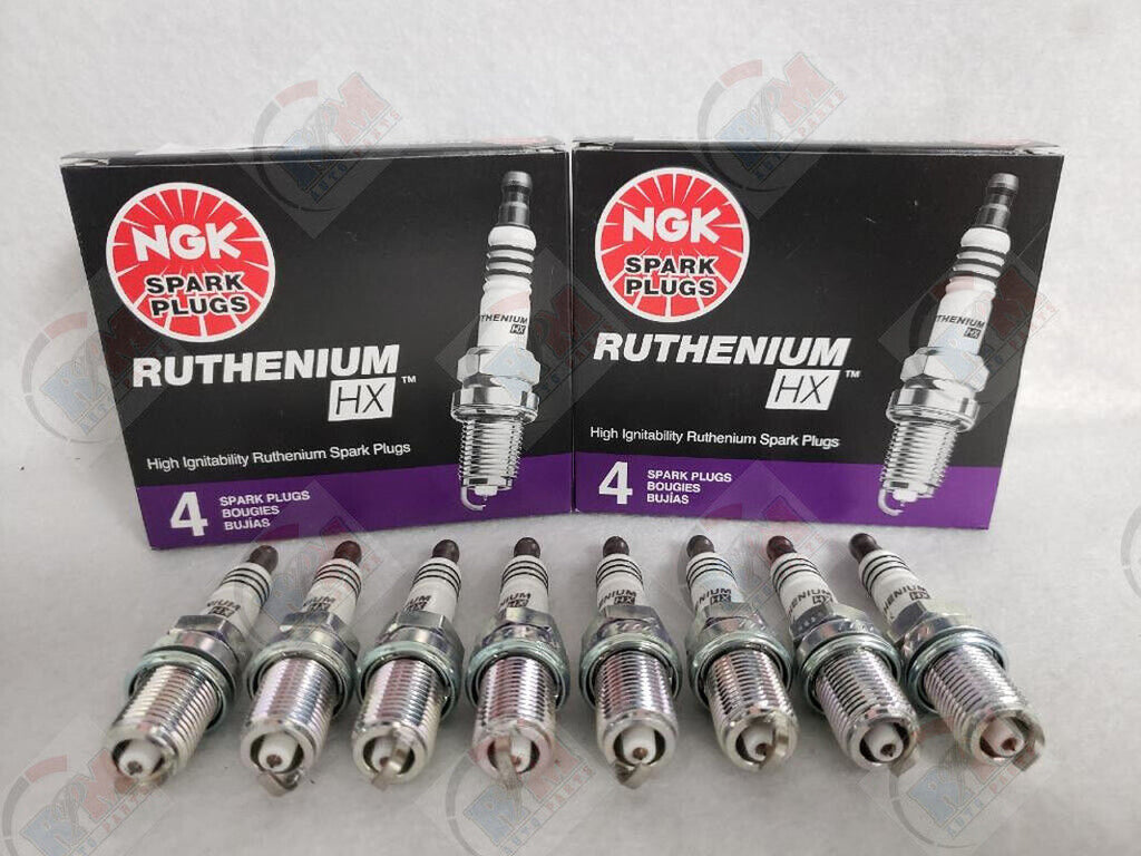 NGK RUTHENIUM HX Spark Plugs LFR5AHX 96355 Set of 8