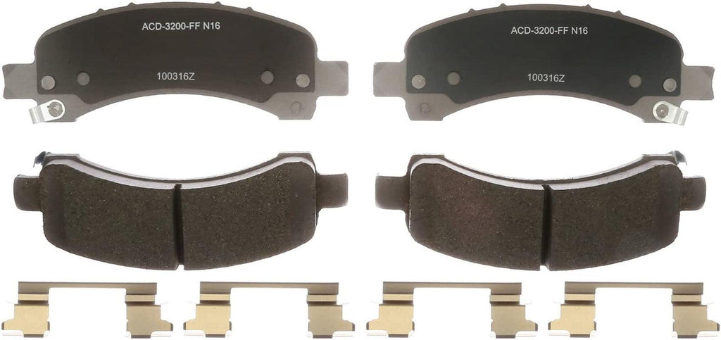 Silver 14D974CHF1 Ceramic Rear Disc Brake Pad Set