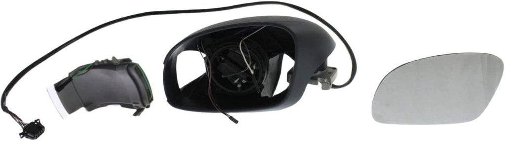 Mirror Compatible with 2003-2010 Volkswagen Beetle Driver Side, Heated, Power Glass, In-Housing Signal Light