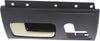 Interior Door Handle Compatible with 2003-2011 Lincoln Town Car Front, Driver Side Black Bezel with Chrome/Gold Lever