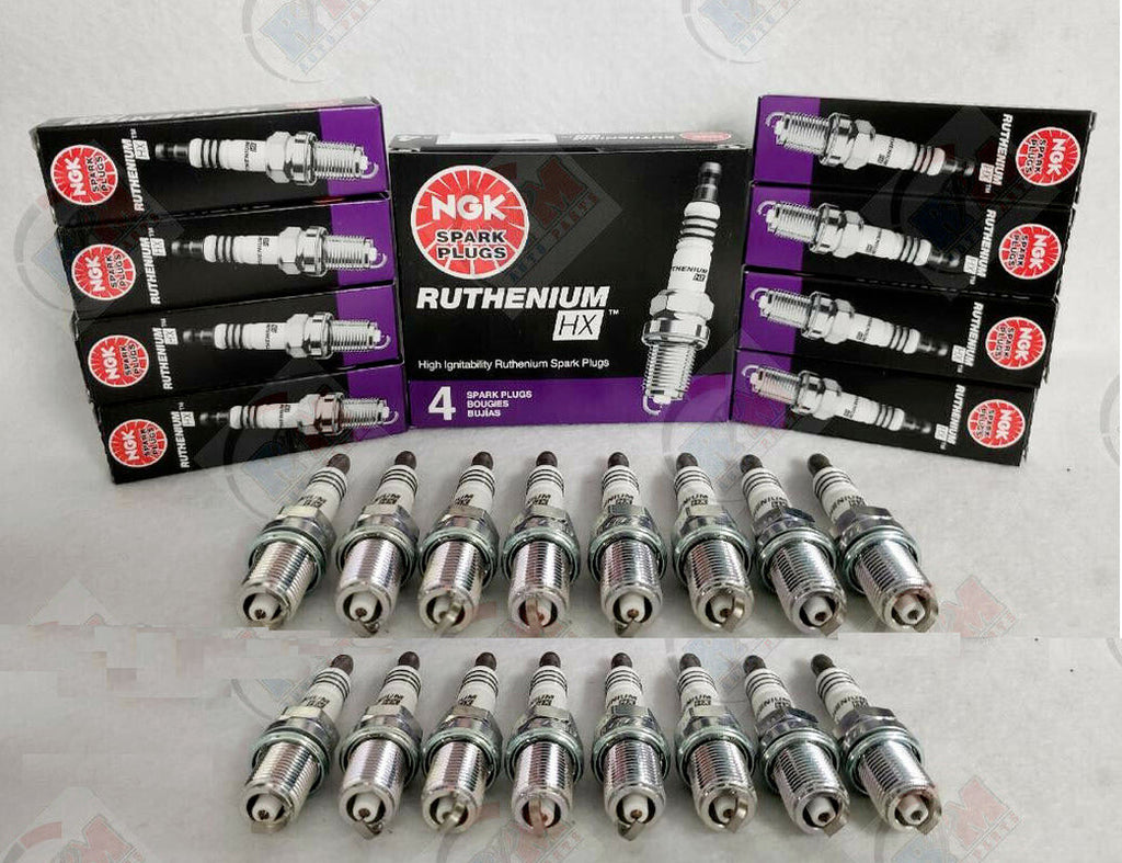 Set of 16 NGK RUTHENIUM HX Spark Plugs FITS Dodge Mitsubishi Nissan Ram Suzuki