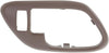 for GMC Yukon Door Handle Trim 1995 96 97 98 99 2000 Driver Side | Front | inside | Brown | W/Lock Hole | 15708073