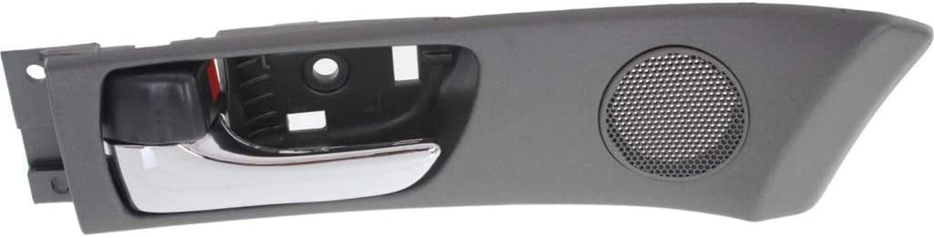 for Lexus ES330 Interior Door Handle 2004 2005 2006 Front Driver Side Black Bezel W/Chrome Lever | W/Door Lock Button| Trim: Base