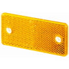 3326 Amber Rectangular Reflex Reflector - greatparts