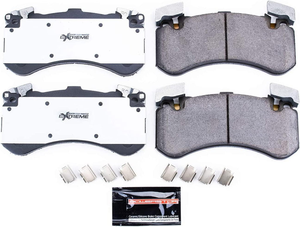 Z26-1575 Front Z26 Street Warrior Carbon Fiber-Ceramic Brake Pads with Hardware