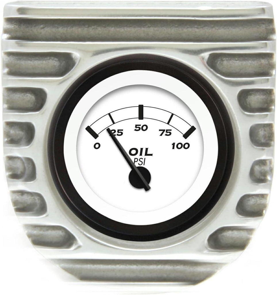 16142 Finned Singe Bezel Mount (With Aurora Oil Gauge)