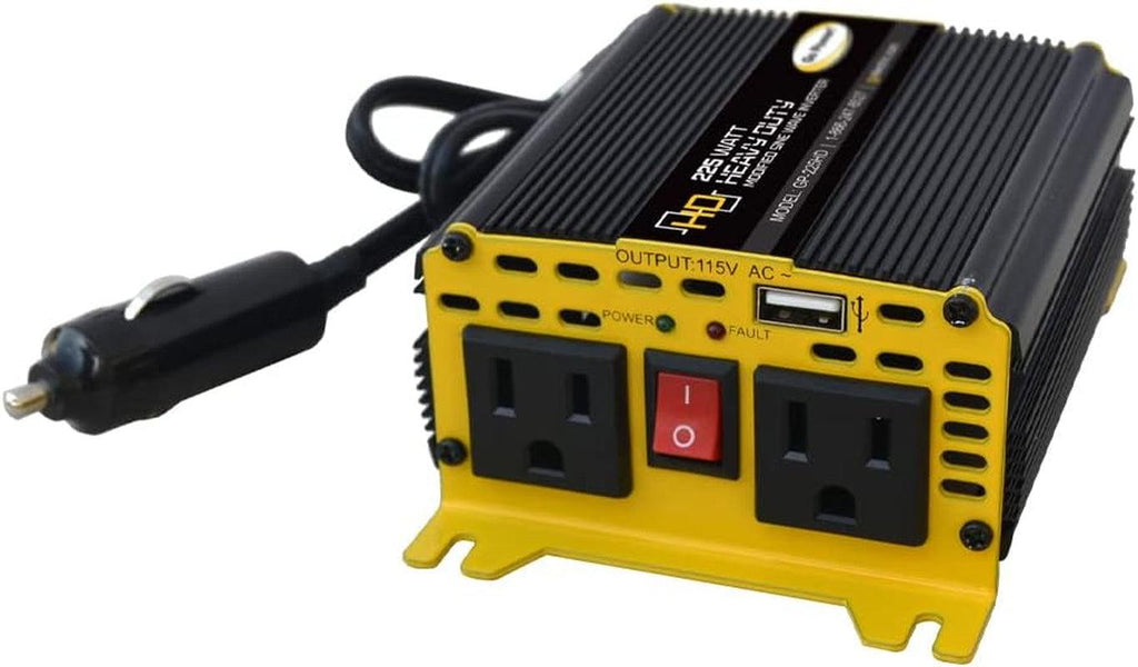 ! GP-225HD Heavy-Duty Modified Sine Wave Inverter - 225 Watt / 12V