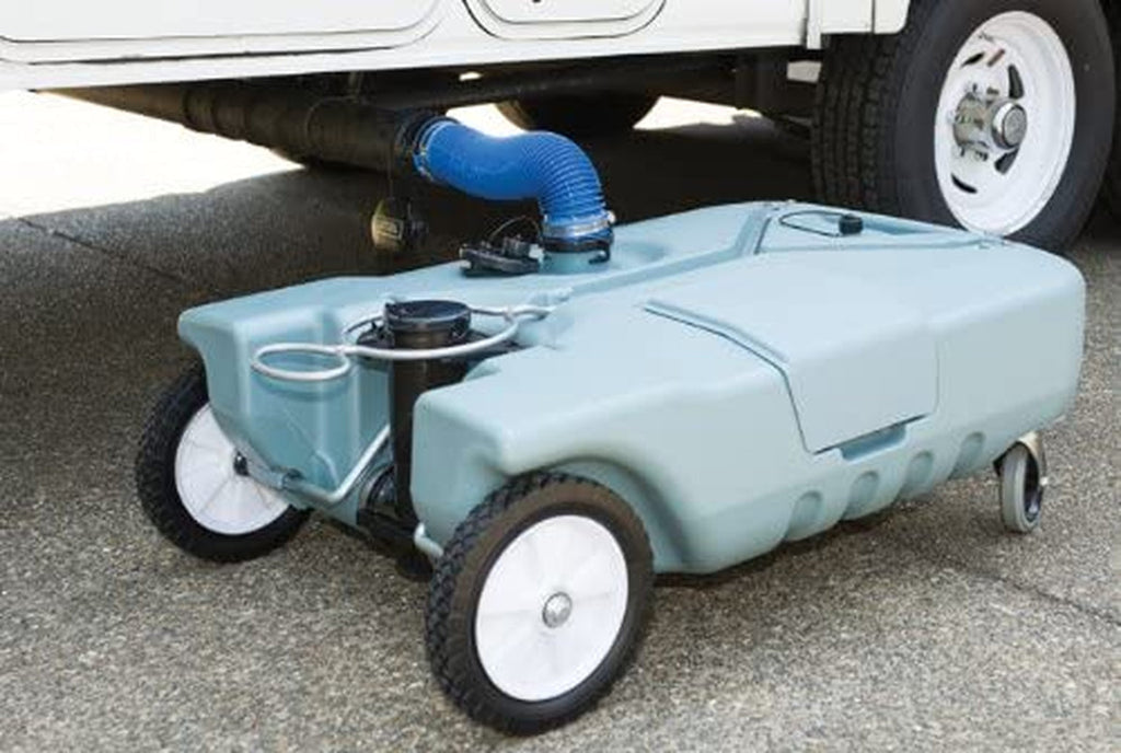 e 20122 Portable Waste Transport 4 Wheeler, 18 Gallon