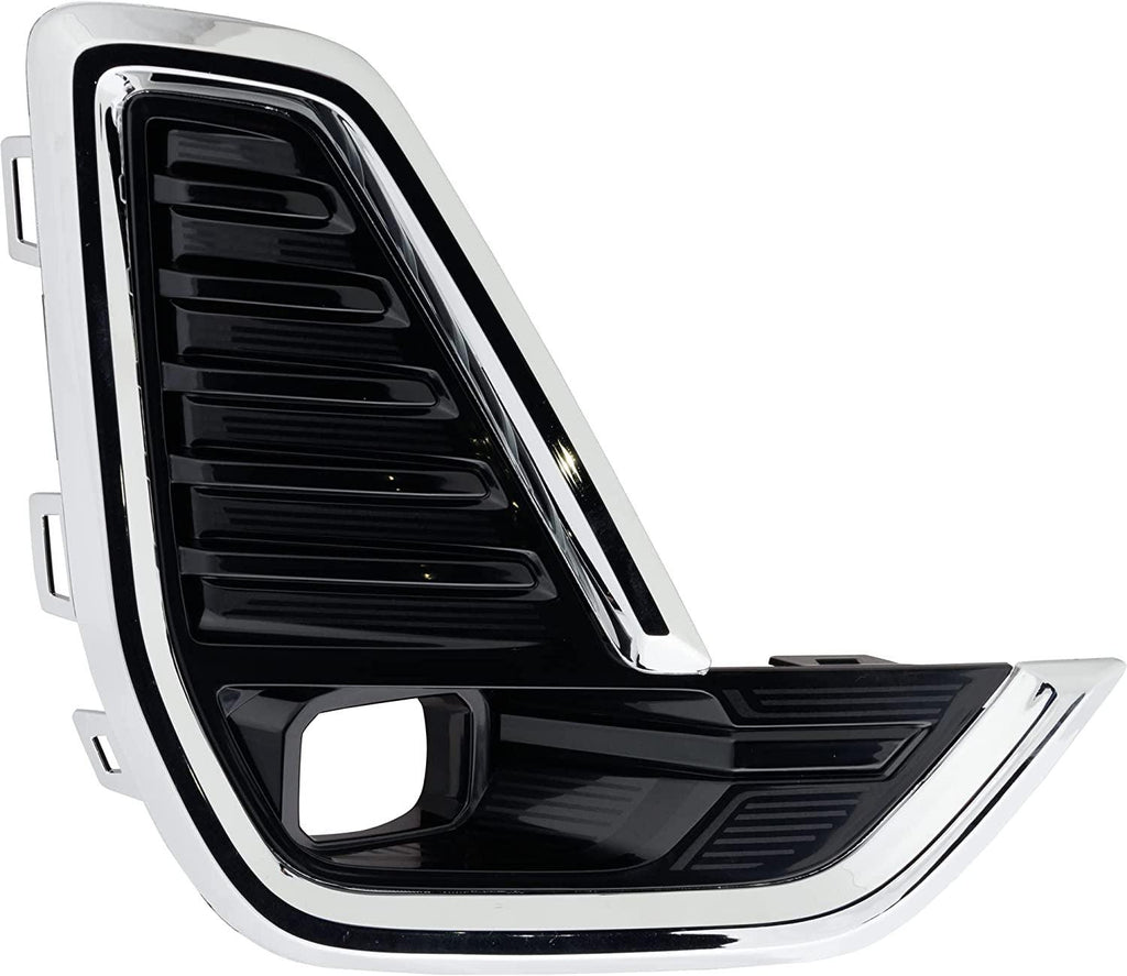 Front, Passenger Side Fog Light Trim Compatible with 2020-2022 GMC Acadia Chrome - GM1039250