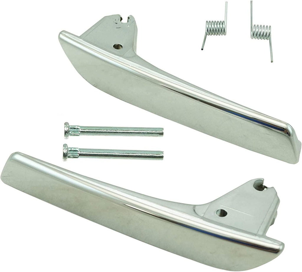 Door Pull Handle Left Right Pair Chrome Front or Rear Interior Compatible with Chevy GMC