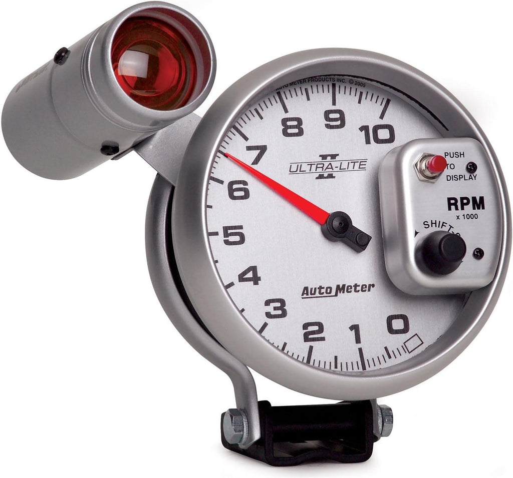 4999 Ultra-Lite II 5" 10000 RPM Pedestal Mount Shift-Lite Tachometer