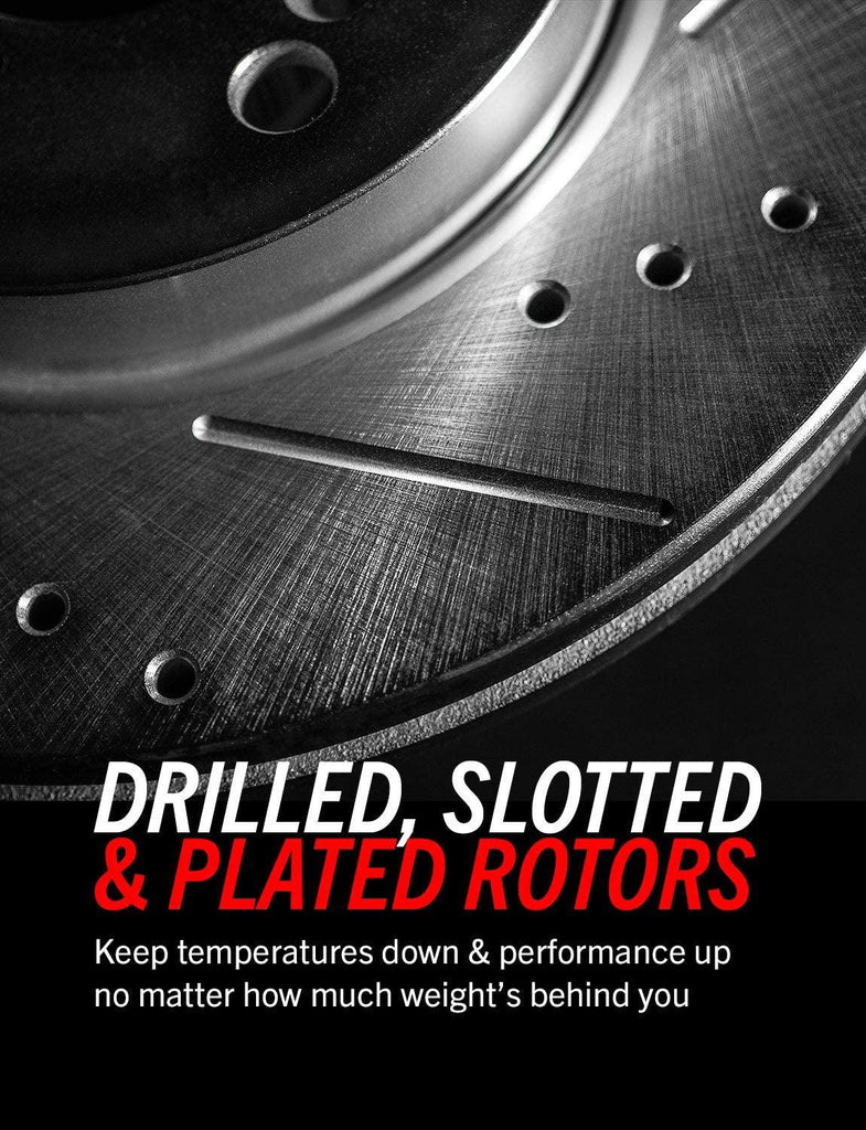 Power Stop JBR1721XPR Rear Evolution Performance Drilled, Slotted & Plated Brake Rotor Pair