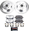 K7901-26 Rear Z26 Carbon Fiber Brake Pads with Drilled & Slotted Brake Rotors Kit