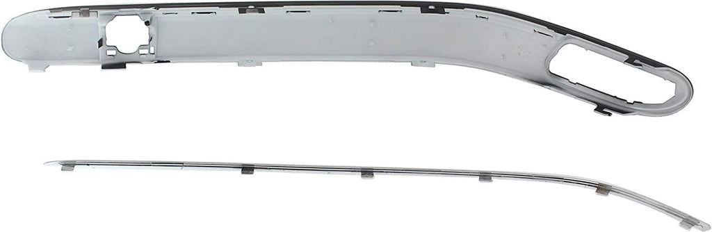 Front Bumper Trim for MERCEDES BENZ C-CLASS 2001-2007 RH Primed with Avantgarde and Elegance Package Sedan with Chrome Trim