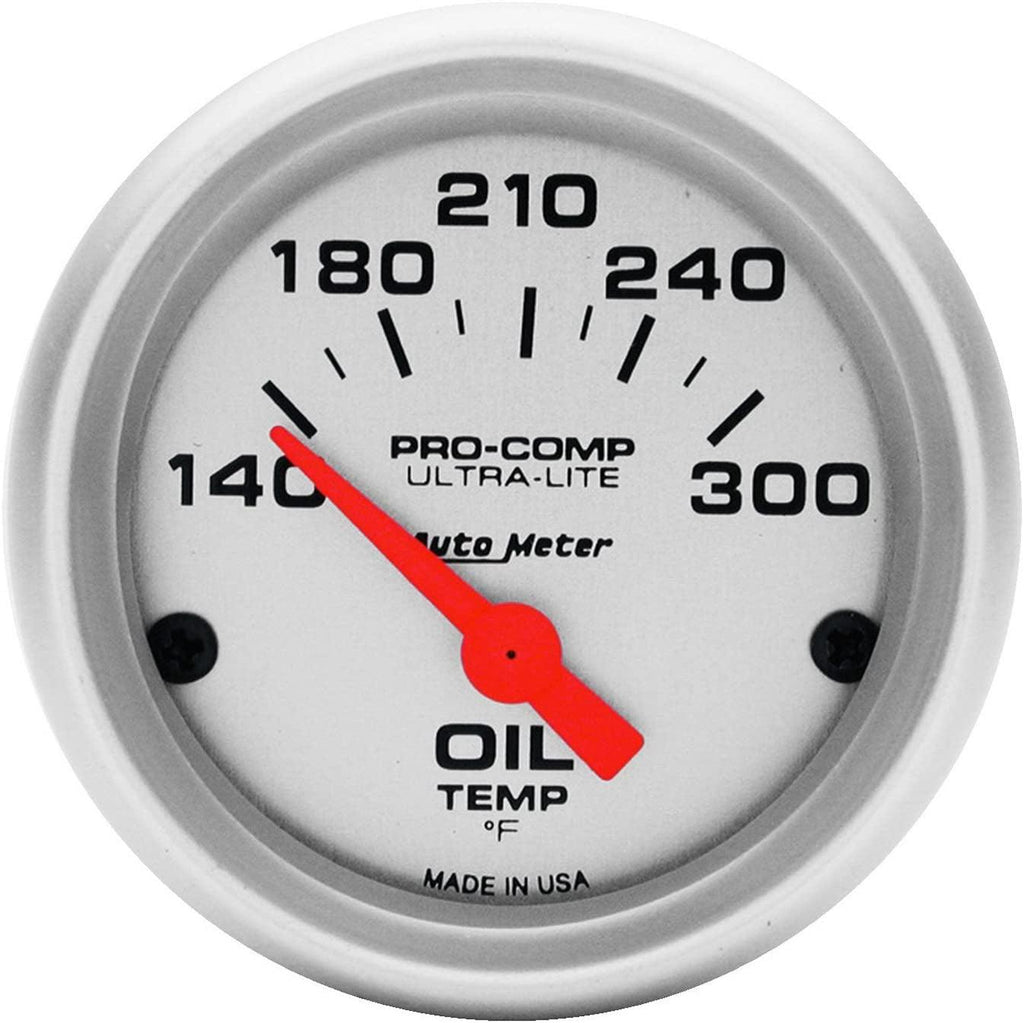 4348 Ultra-Lite Electric Oil Temperature Gauge, 2 1/16"