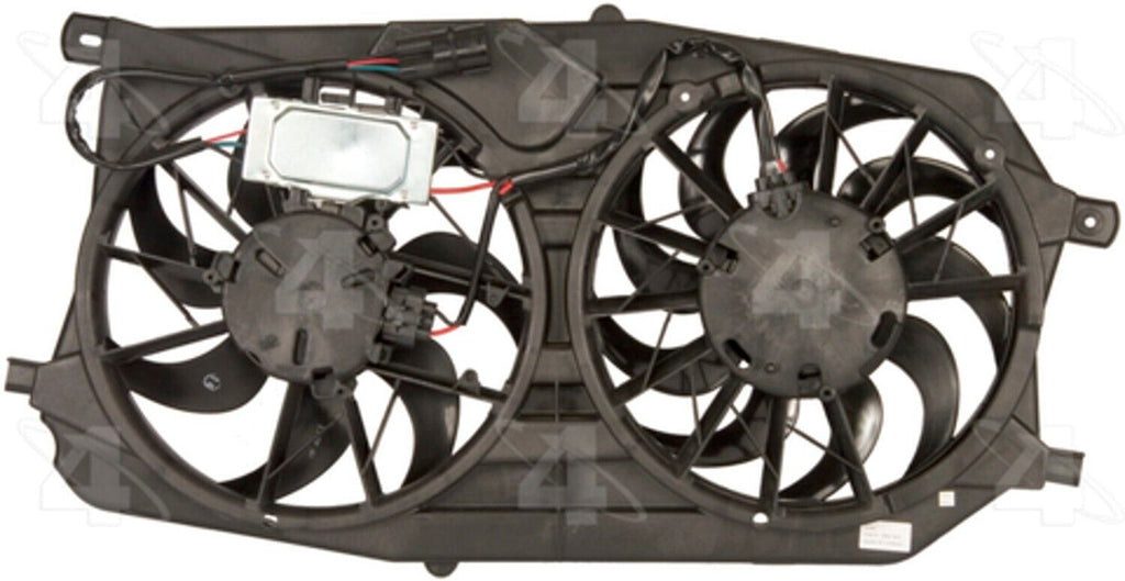 Dual Radiator and Condenser Fan for Five Hundred, Freestyle, Montego 76144