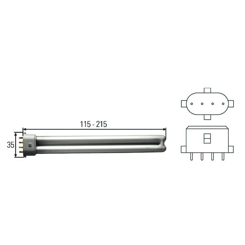 BULB FLUOR 12V 7W 8GA - greatparts