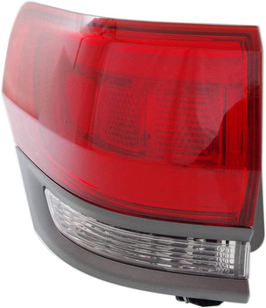 Karparts360 for Jeep Grand-Cherokee 2014-2021 Tail Light Assembly Driver Side | Outer | Laredo Limited Overland Summit on Body | W/Gray Trim | CH2804110 | 68236105AC