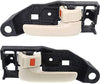 Interior Door Handle Set Compatible with 1999-2003 Toyota Solara Front, Driver and Passenger Side Beige