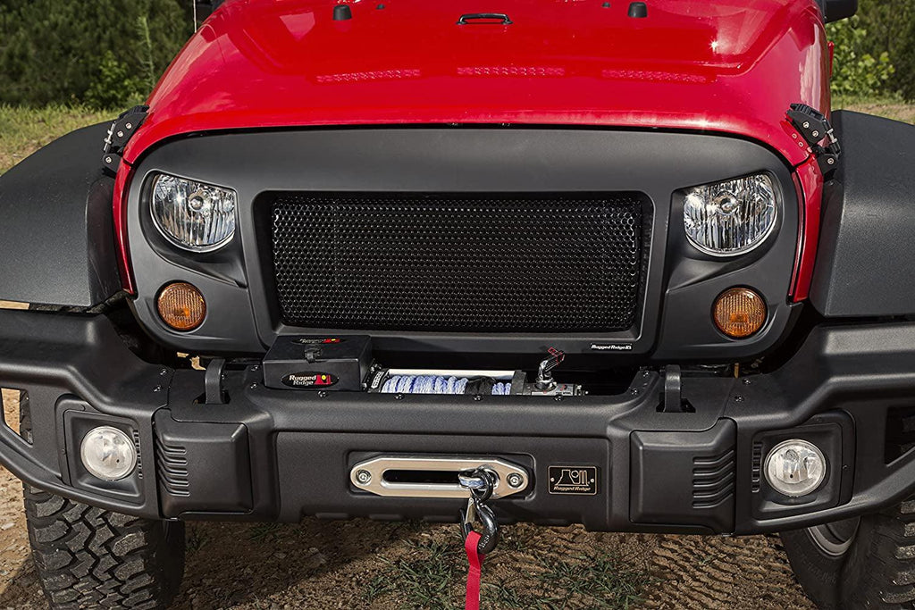 12034.01 Spartan Grille, Satin Black; 07-18 Jeep Wrangler JK