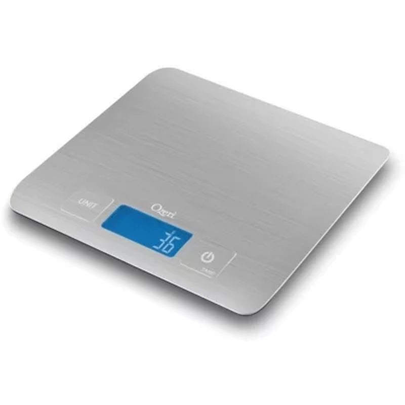 Zenith Digital Kitchen Scale by Ozeri, Refined Stainless Steel with Fingerprint-Resistant Coating