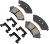 Gold 17D699CHF1 Ceramic Front Disc Brake Pad Kit with Clips