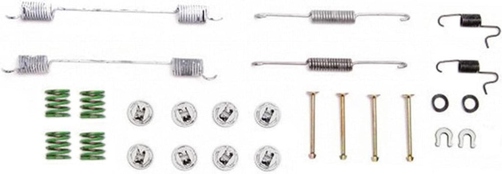 Professional 18K681 Rear Drum Brake Spring Kit with Springs, Pins, Retainers, and Washers