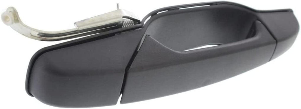 for GMC Sierra 2007 08 09 10 11 12 2013 Door Handle Passenger Side | Rear | Outer | Black Textured | Replacement for GM1521128 | 15915620, 20954816