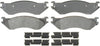 Gold 17D702AMH Semi-Metallic Rear Disc Brake Pad Set