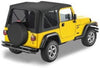 51180-15 Black Denim Replace-A-Top Soft Top Tinted Windows-No Door Skins Included-No Frame Hardware Included- 1997-2002 Jeep Wrangler