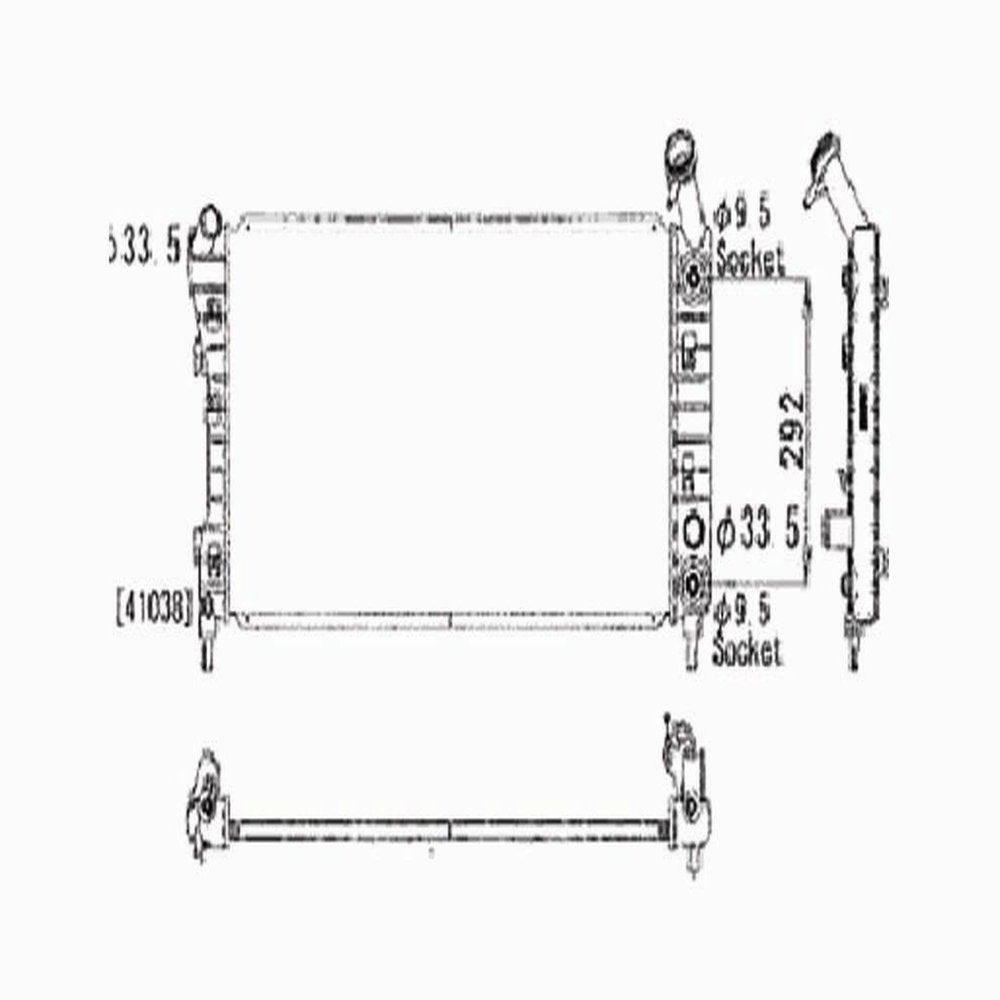 2710 Radiator Fits 04-05 Chevy Impala 3.4/3.8L 1 Row Fits 2004 Dodge Viper