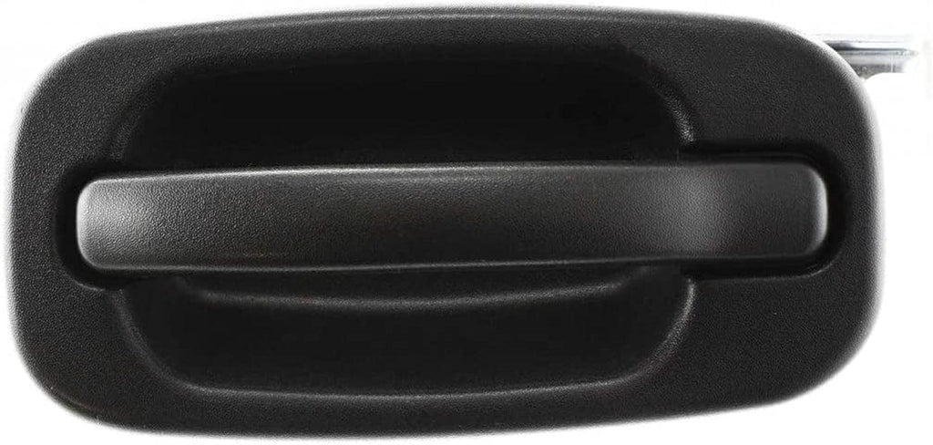 For Chevy Silverado 1500/3500 2001 02 03 04 05 2006 Door Handle Driver Side | Rear | Outer | Crew Cab | Textured Black | Replacement for GM1520105 | 15721571, 19356470