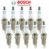 Set of 10 Spark Plugs Bosch Platinum 6717 for Dodge Viper Ram 1500 V10 8.0L 8.3L